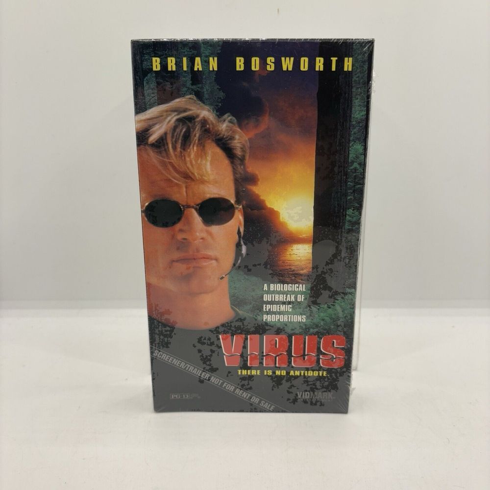 Virus‎ VHS Brian Bosworth Vidmark Promo Screener SEALED